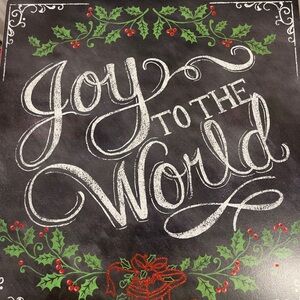 Joy To The World wall sign